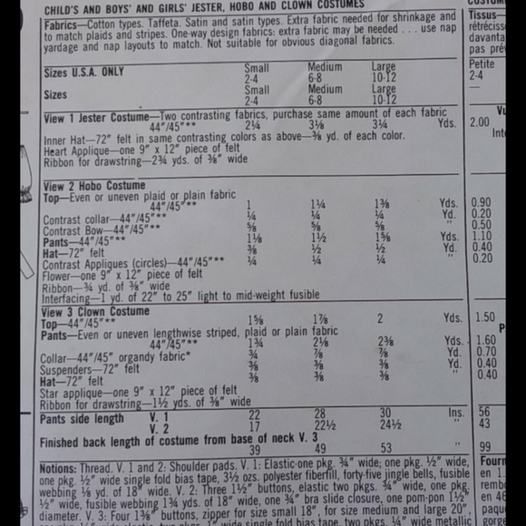 Jester, Hobo, Clown costume pattern - Picture 2 of 3